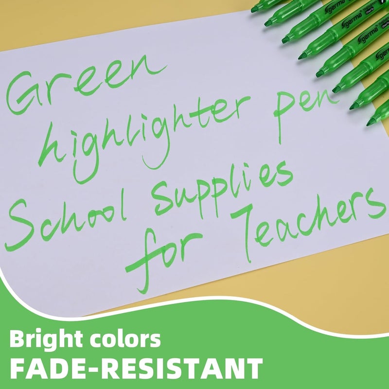 Cgerma Highlighters 36 Pack, Chisel Tip Green Highlighter Bright Colors,Quickly Drying, Perfect for Students Kids Adults Classroom, School, Office - Image 5